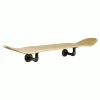 Floating Industrial Style Maple Skateboard Deck Shelf With Pipe Mounting System 7.75" Bamboo Bottom