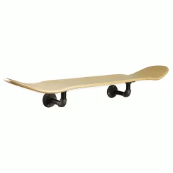 Floating Industrial Style Maple Skateboard Deck Shelf With Pipe Mounting System 7.75" Bamboo Bottom