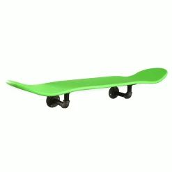Floating Industrial Style Maple Skateboard Deck Shelf With Pipe Mounting System 7.75" Neon Green