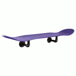Floating Industrial Style Maple Skateboard Deck Shelf With Pipe Mounting System 7.75" Neon Purple