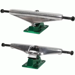 Core Hollow Trucks 7.0 (9.75") Silver With Green Base (Hollow Kingpin)