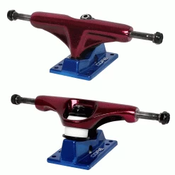 Core Hollow Trucks 5.0 (7.75") Anodized Red With Blue Base (Hollow Kingpin)