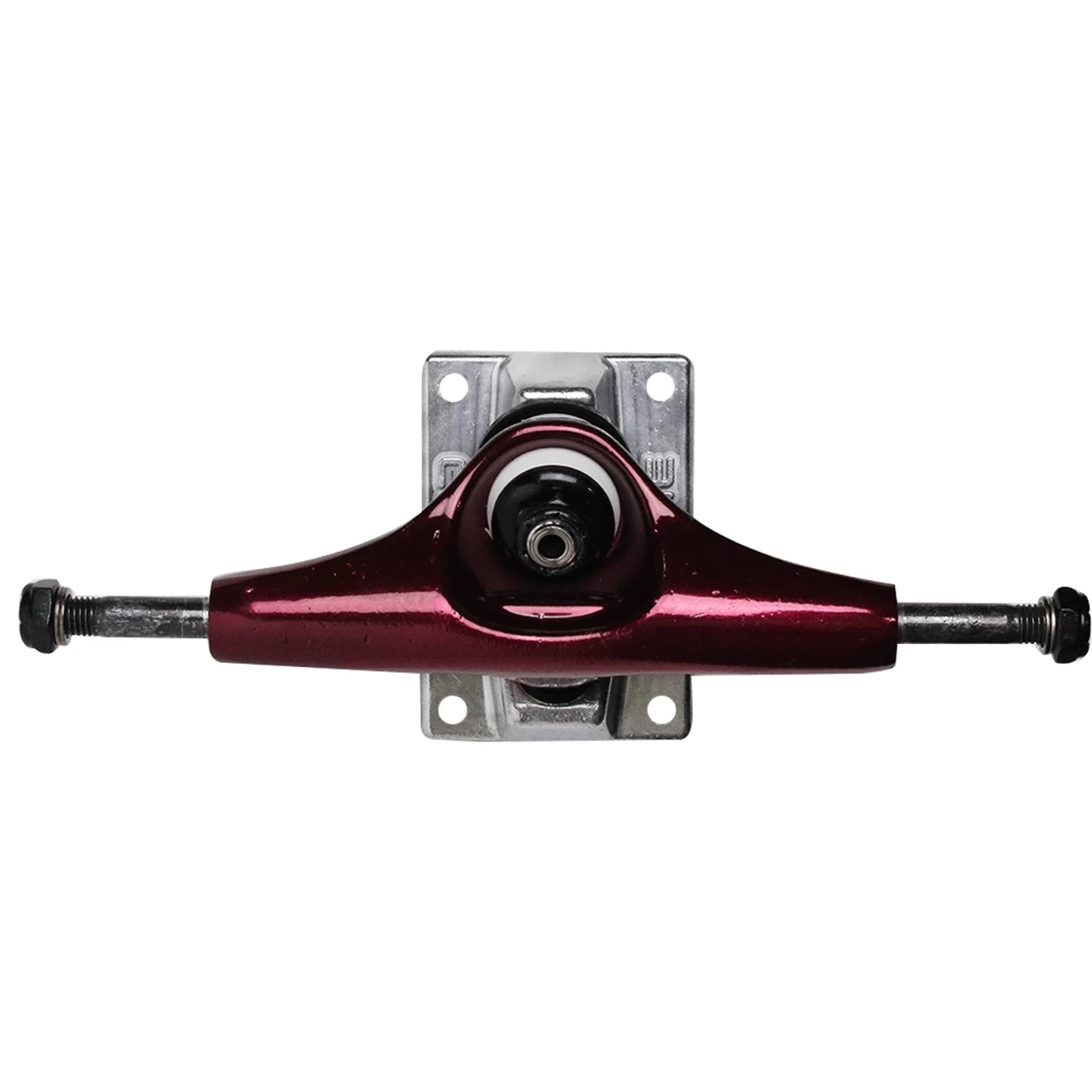 Core Hollow Trucks 5.5 (8.25") Anodized Red With Silver Base (Hollow Kingpin) 4 Core Hollow Trucks 5.5 (8.25") Anodized Red With Silver Base (Hollow Kingpin) - Image 4