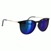 Glassy Eyewear Sunglasses Sierra Polarized Black/Gold/Blue Mirror