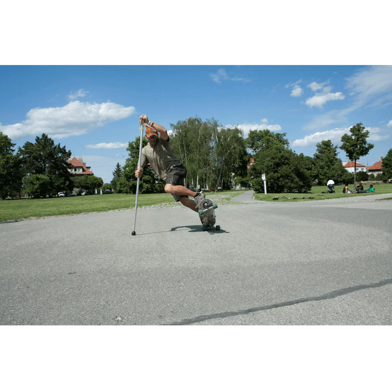 SK8Pole Aluminum Land Paddle - Silver 5 SK8Pole Aluminum Land Paddle - Silver - Image 5