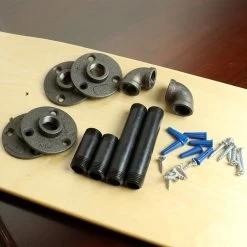 Floating Industrial Style Maple Skateboard Deck Shelf With Pipe Mounting System 7.75" Neon Blue 9 Floating Industrial Style Maple Skateboard Deck Shelf With Pipe Mounting System 7.75" Neon Blue -Powell Peralta Store skateboard shelf display 3 23225.1669933607