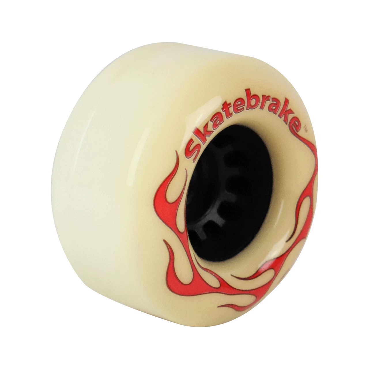 Longboard Wheels 76mm 82A White Rearset With Plastic Core "Skatebrake" Graphic 5 Longboard Wheels 76mm 82A White Rearset With Plastic Core "Skatebrake" Graphic - Image 5