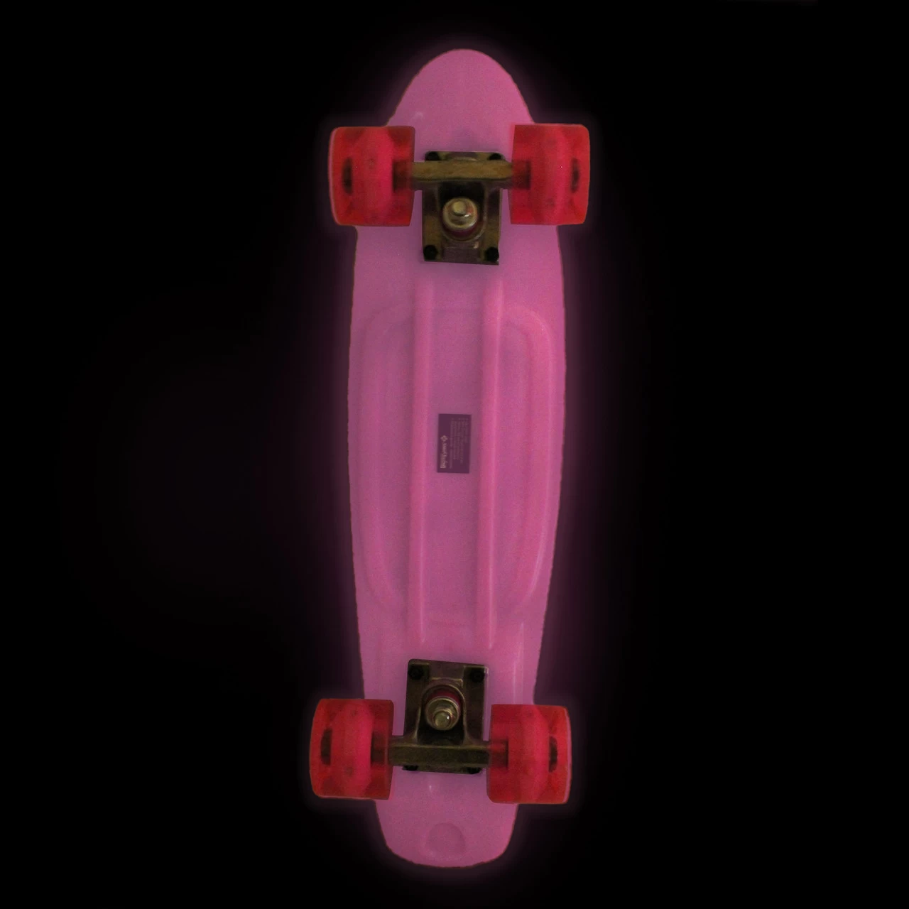 Street Surfing Plastic Cruiser Beach Board Glow Pink 4 Street Surfing Plastic Cruiser Beach Board Glow Pink - Image 4