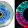 LED Scooter Wheels Set Of 2 With Bearings - Blue/Clear