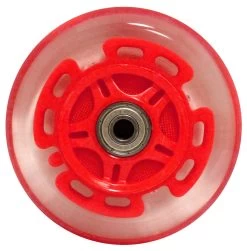 LED Scooter Wheels Set Of 2 With Bearings - Red/Clear -Powell Peralta Store swled 100 red 1 13755.1442588619