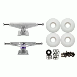 Venture 5.2 (8.0") Skateboard Trucks 52mm Wheels And Bearings Combo Package