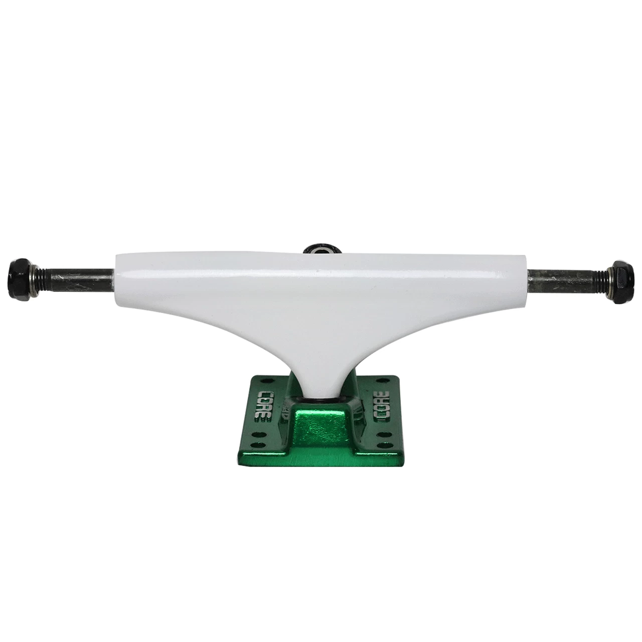 Core Hollow Trucks 5.25 (8.0") White With Green Base (Hollow Kingpin) 3 Core Hollow Trucks 5.25 (8.0") White With Green Base (Hollow Kingpin) - Image 3